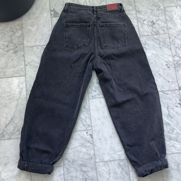 Zara Paperbag Jeans in Washed Black Size 34/2 - Picture 2 of 5
